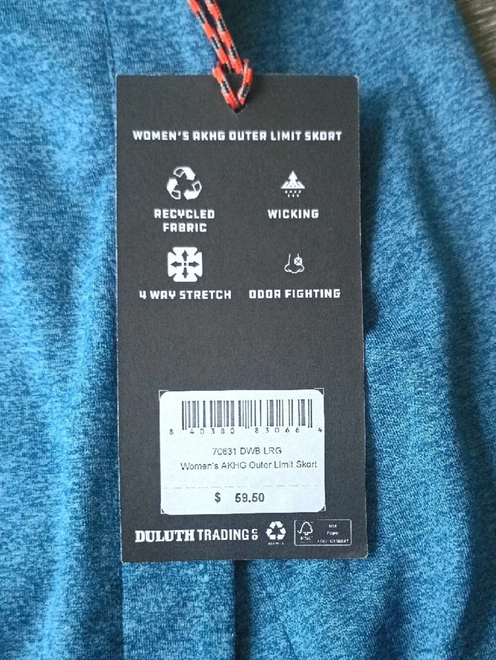 Alaskan Hardgear By Duluth Trading Co Blue Women's Outer Limit Skort - Picture 4 of 9